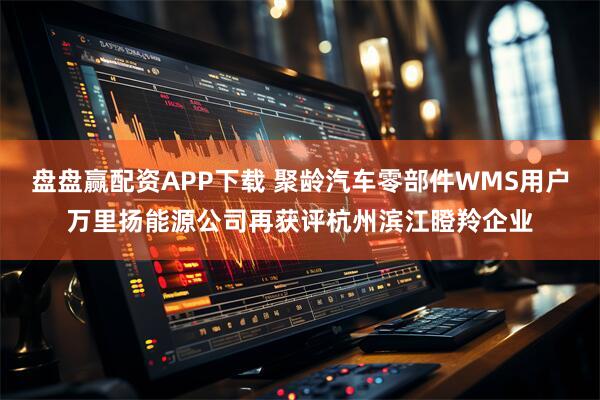 盘盘赢配资APP下载 聚龄汽车零部件WMS用户万里扬能源公司再获评杭州滨江瞪羚企业